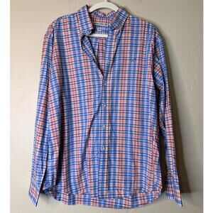 Men's Southern Point Co Summer Plaid Long Sleeve Button Up MEDIUM